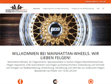 Tablet Screenshot of mainhattan-wheels.de